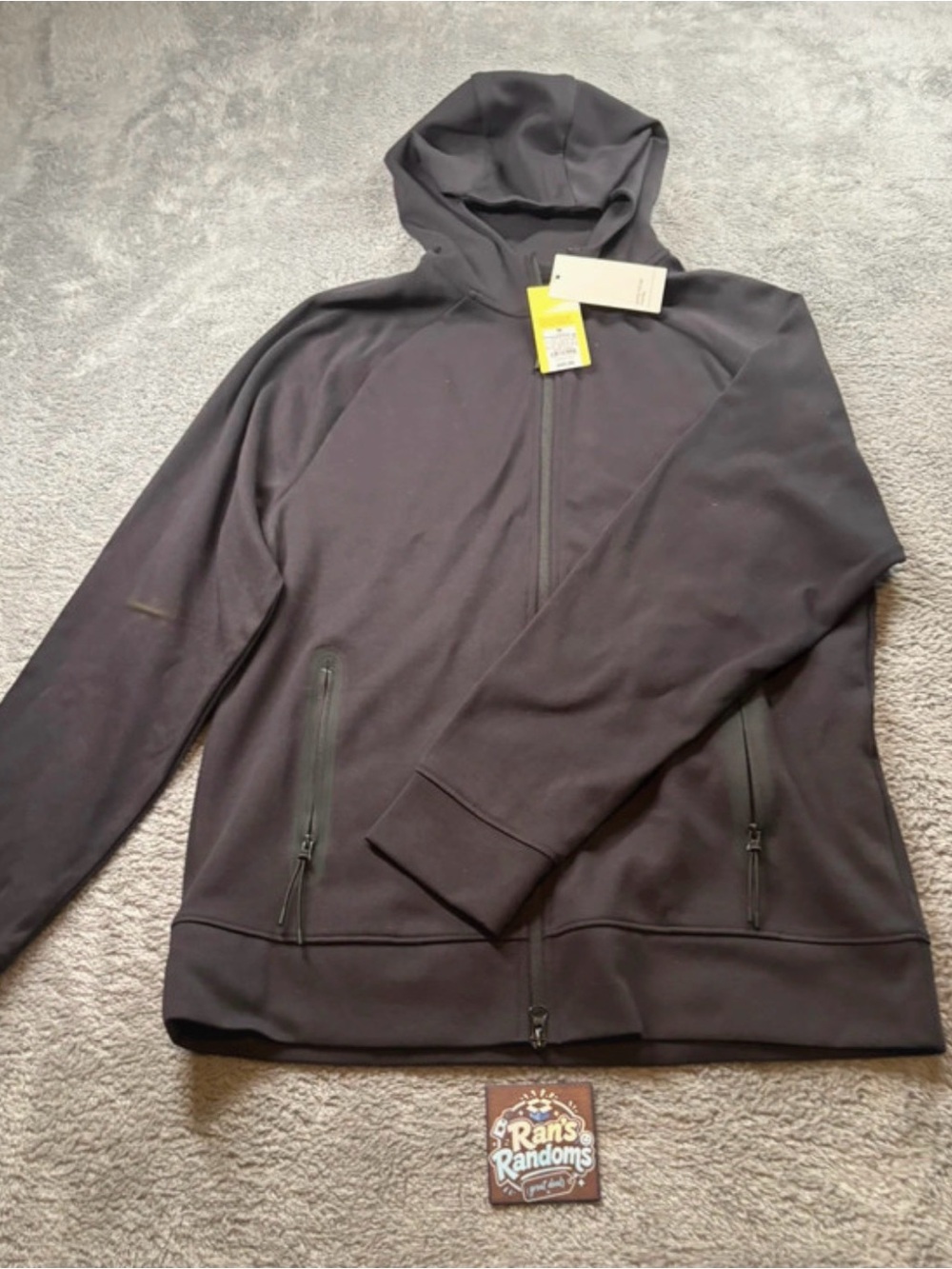New All in Motion Men’s XL Full Zip Performance Hoodie Black NWT $40